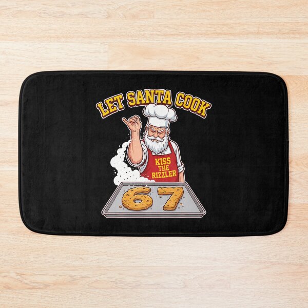 Item preview, Let Santa Cook Kiss The Rizzler 67 Funny Christmas Baking designed and sold by LunaDangelo.