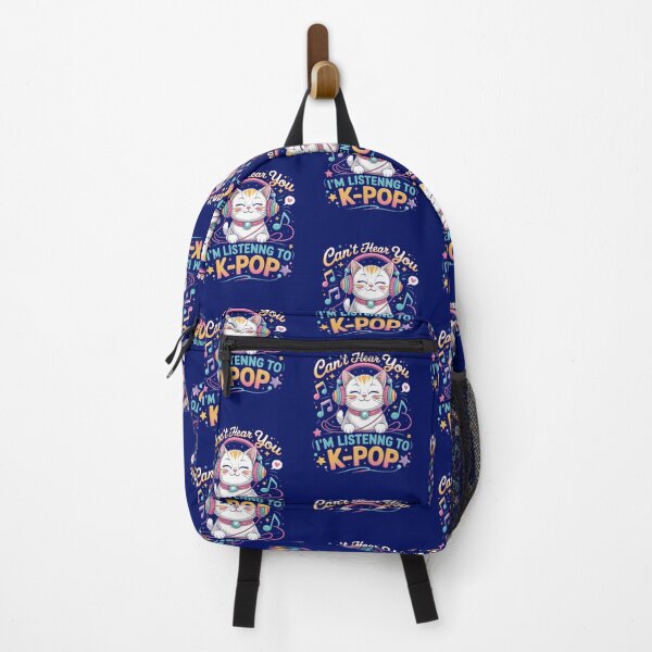 Item preview, Copy of K-Pop Cat PNG, Cute Cat Listening to K-Pop Shirt Design, Music Lover Sublimation, Headphones Kitty Art for Teens & K-Pop Fans designed and sold by DigitalArtByNow.