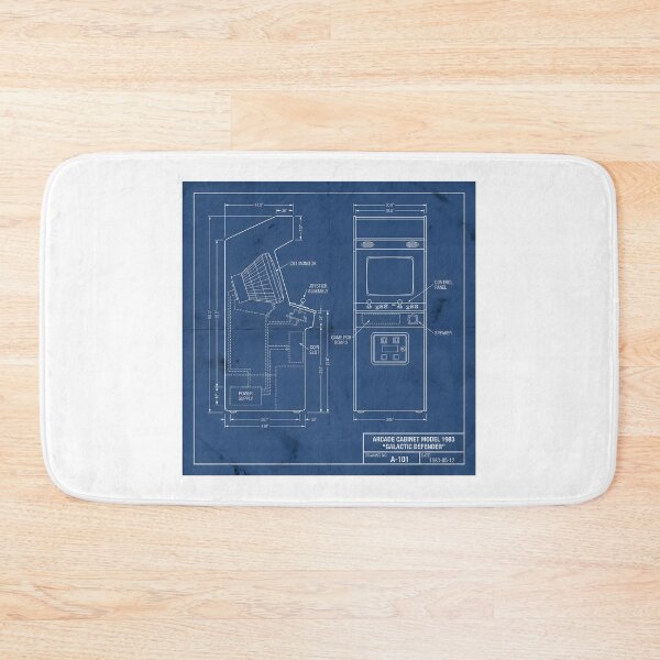 Item preview, Arcade Cabinet Blueprint - 1983 Retro Tech Schematic designed and sold by NextLevelThread.