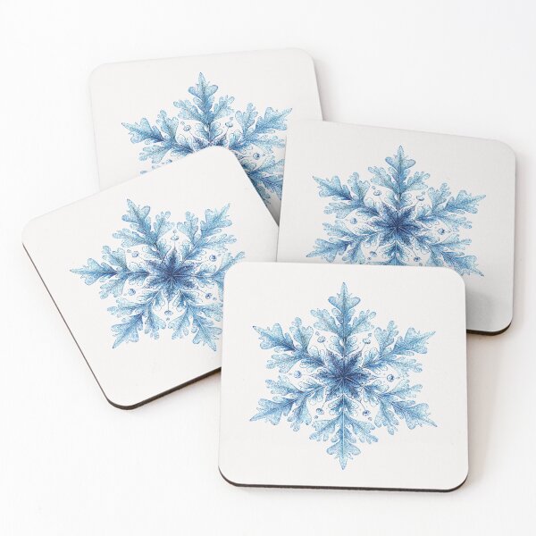 Item preview, Delicate blue snowflake designed and sold by MendaciousMina.