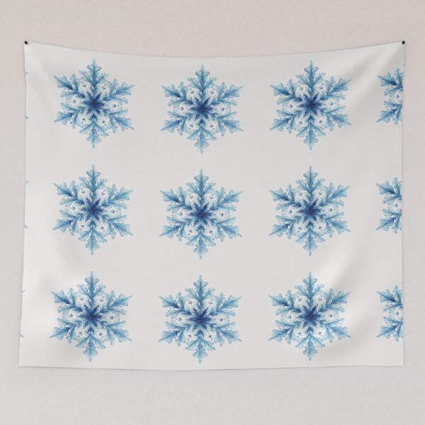 Item preview, Delicate blue snowflake designed and sold by MendaciousMina.