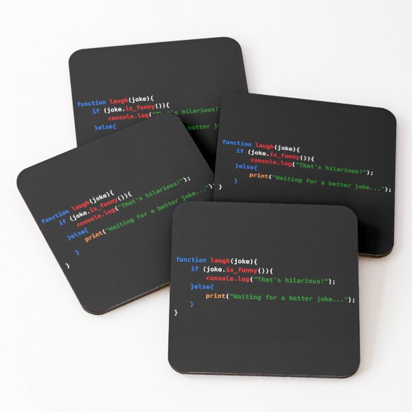Item preview, JavaScript Code Humor: Laugh or Wait for a Better Joke designed and sold by WayOutWorks.