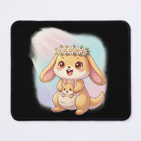 Item preview, Sunnyroo & Baby Bop – Adorable Kawaii Bunny‑Kangaroo Duo in Sunshine | Cute Pastel Fluffaroo Character designed and sold by harmandragon04.