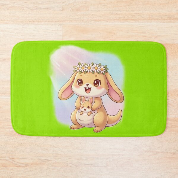 Item preview, Sunnyroo & Baby Bop – Adorable Kawaii Bunny‑Kangaroo Duo in Sunshine | Cute Pastel Fluffaroo Character designed and sold by harmandragon04.