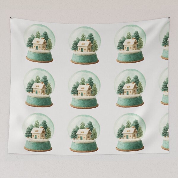 Item preview, Little cabin in a snowglobe designed and sold by MendaciousMina.