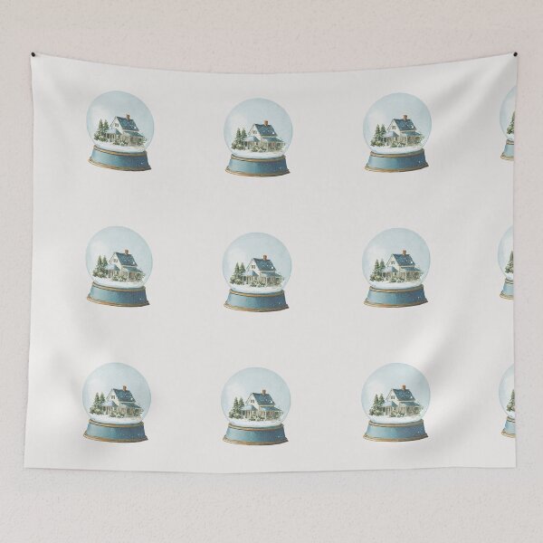 Item preview, Cute home in a snowglobe designed and sold by MendaciousMina.