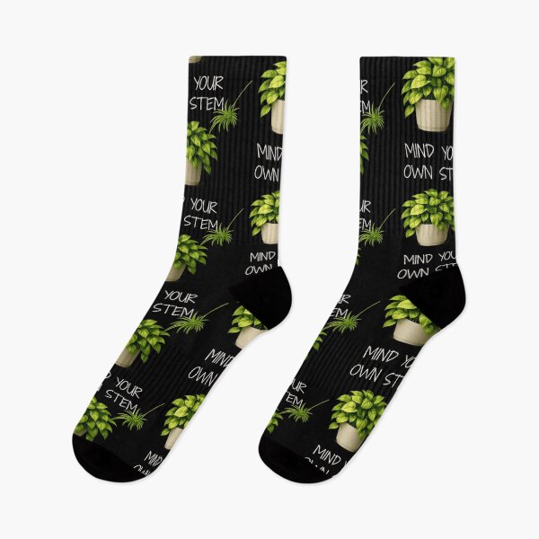 Item preview, ⚠️PLANTIFA COLLECTION⚠️ – 002A – ✨ Mind Your Own Stem ✨  - light for darker backgrounds designed and sold by WheelieGdArt.