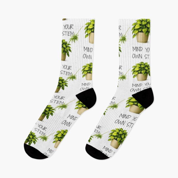 Item preview, ⚠️PLANTIFA COLLECTION⚠️ – 002 – ✨ Mind Your Own Stem ✨ - dark for lighter backgrounds designed and sold by WheelieGdArt.