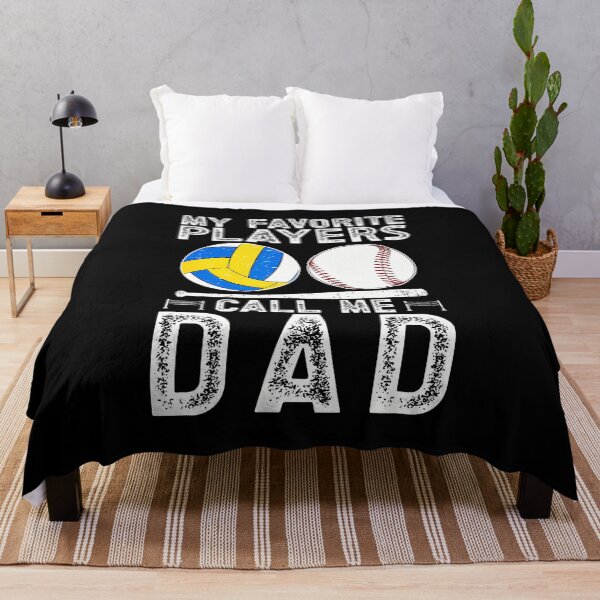 Item preview, My Favorite Players Call Me Dad Baseball Volleyball Dad designed and sold by scottsurswab.