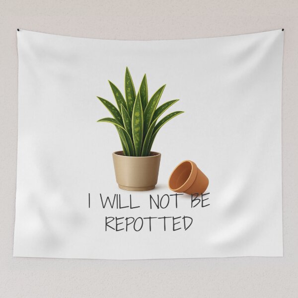 Item preview, ⚠️PLANTIFA COLLECTION⚠️ – 001 – ✨ I Will Not Be Repotted ✨ - dark for lighter backgrounds designed and sold by WheelieGdArt.