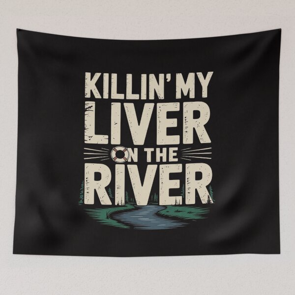 Item preview, Tubing Killin' My Liver on The River designed and sold by banbopbii.