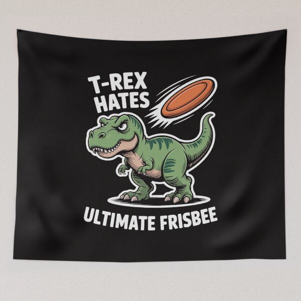 Item preview, T-Rex Hates Ultimate Frisbee - Dinosaur designed and sold by banbopbii.