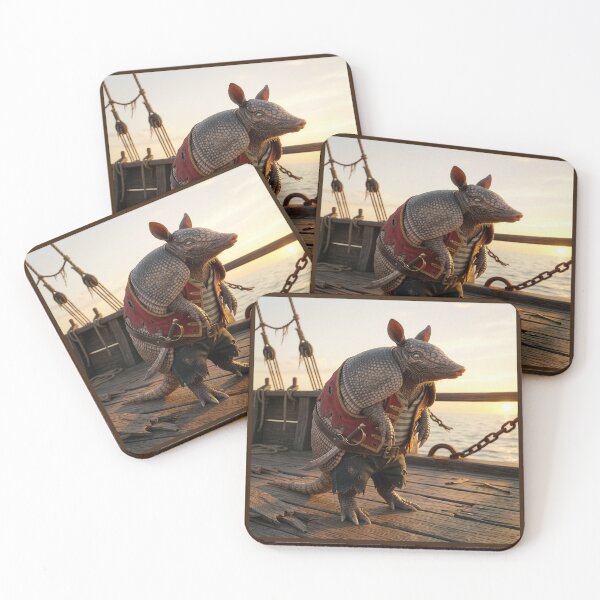 Item preview, Fierce Armadillo Pirate‘ll Crush Ye Barnacles designed and sold by Tridentulus.
