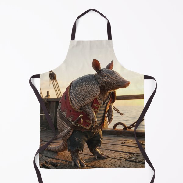 Item preview, Fierce Armadillo Pirate‘ll Crush Ye Barnacles designed and sold by Tridentulus.