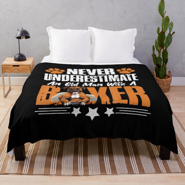 Item preview, Boxer Dog Breed Pet - Never Underestimate An Old Man designed and sold by scottsurswab.