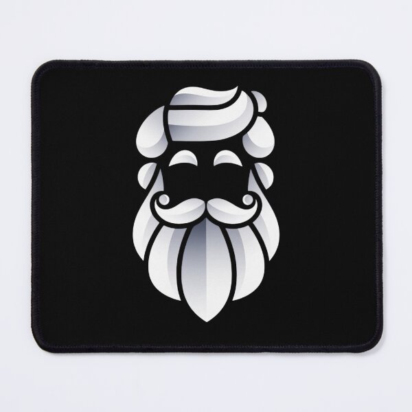 Item preview, Minimal Santa Icon – Clean Modern Christmas Beard Design designed and sold by Shop9999.