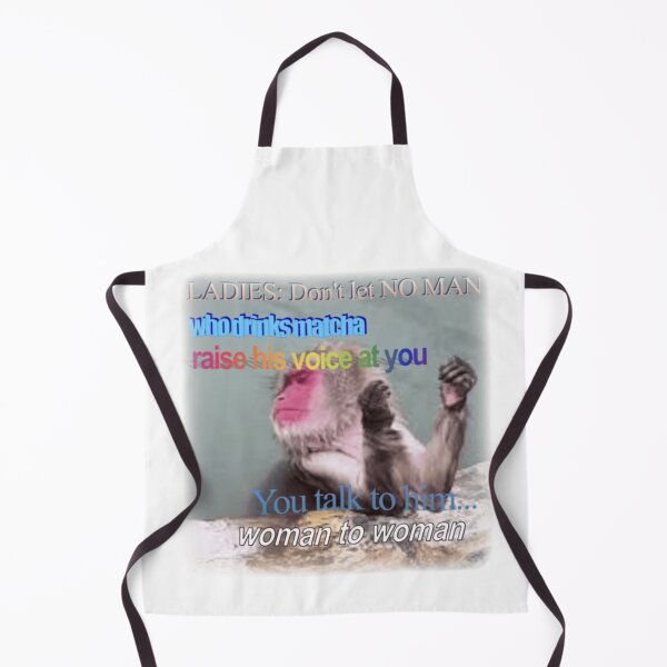 Item preview, "Don't let NO MAN who drinks matcha raise his voice at you" monkey meme designed and sold by monkey zone.