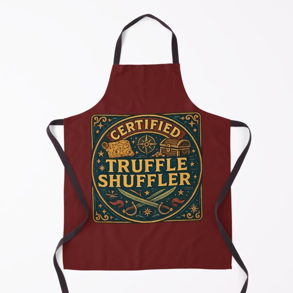 Item preview, Certified Truffle Shuffler Vintage Pirate Badge – Retro 80s Design designed and sold by Lil Sparrow's Shop.