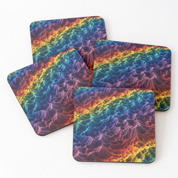 Item preview, Neon Terrain Waves designed and sold by Kaleidoscope Print.