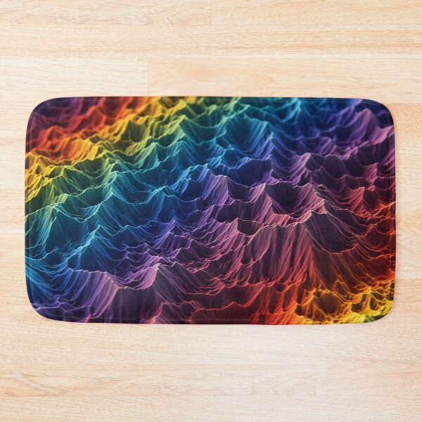Item preview, Neon Terrain Waves designed and sold by Kaleidoscope Print.