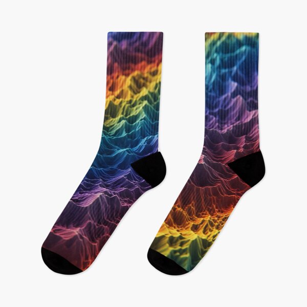 Item preview, Neon Terrain Waves designed and sold by Kaleidoscope Print.