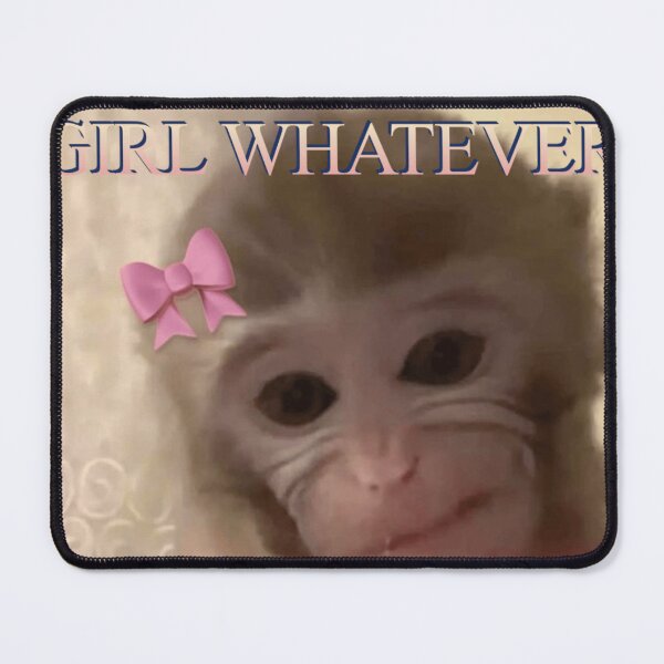 Item preview, "girl whatever" monkey meme designed and sold by monkey zone.