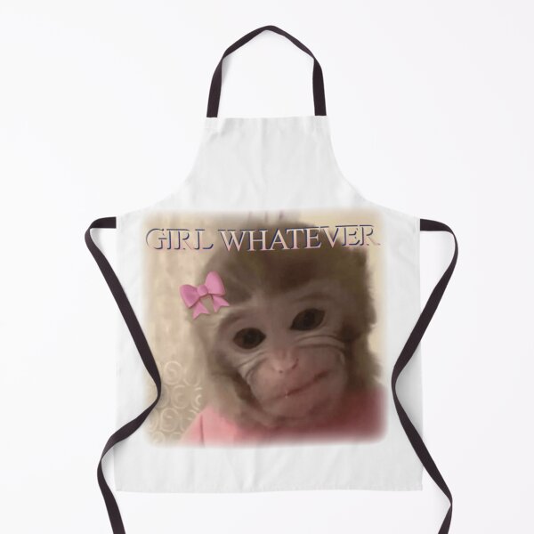 Item preview, "girl whatever" monkey meme designed and sold by monkey zone.