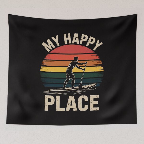 Item preview, Stand Up Paddle Board My Happy Place - Water Sports SUP Girl designed and sold by AnimeManga2D.