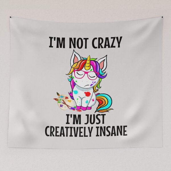 Item preview, Messy Artist Unicorn with Paint Splatters, Glasses, and Rainbow Hair designed and sold by Best-Designers.