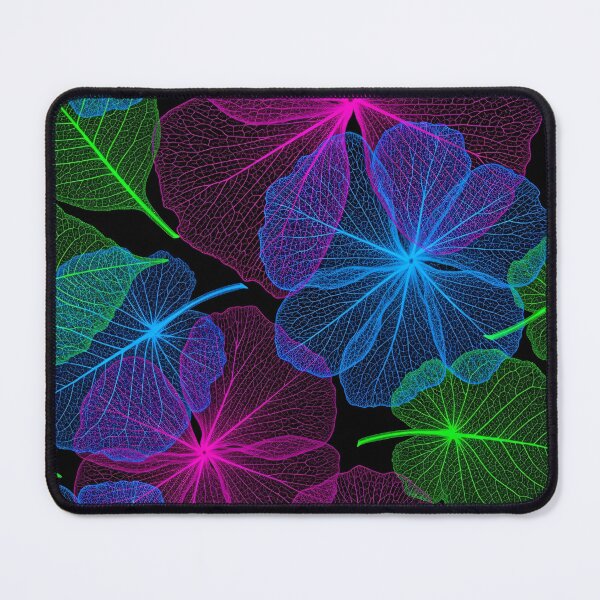 Item preview, Neon Leaf Lace Pattern designed and sold by Kaleidoscope Print.