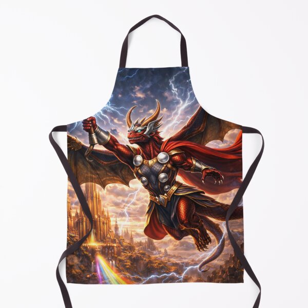 Item preview, Stormforged Thunder Dragon – Superhero Dragon Heroes Art designed and sold by EpicDragons-.