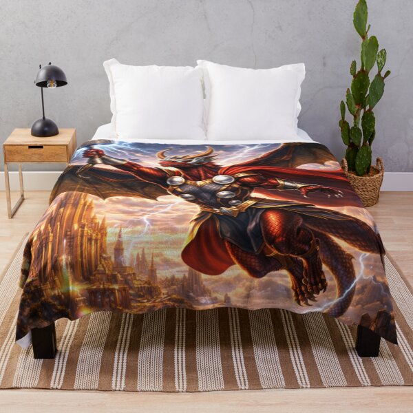 Item preview, Stormforged Thunder Dragon – Superhero Dragon Heroes Art designed and sold by EpicDragons-.