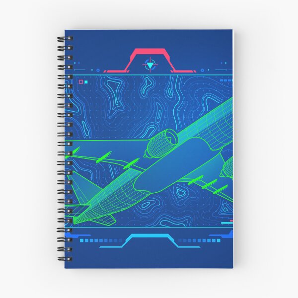 Item preview, aerospace technology or aviation simulation, graphic of airplane with topographic map background and Flight Simulator interface designed and sold by NiamLab.