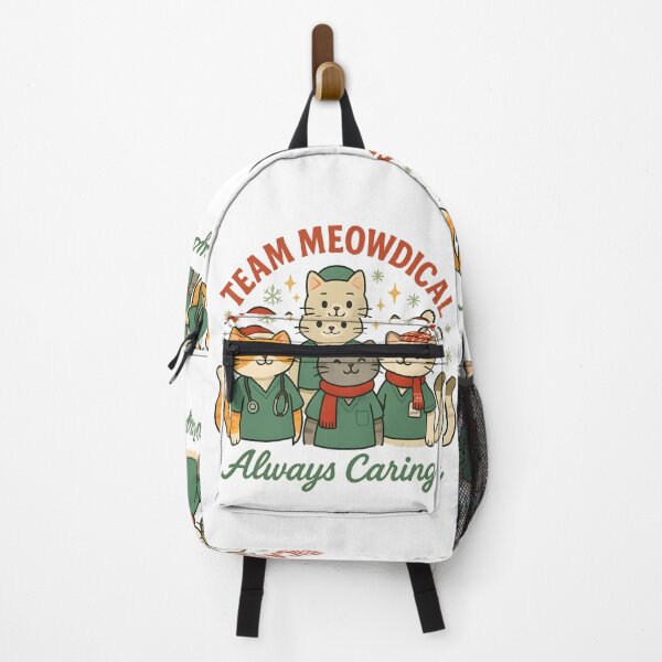 Item preview, Team Meowdical Always Caring – Cute Christmas Cat Nurse & Doctor Crew designed and sold by ClinicalHubs.