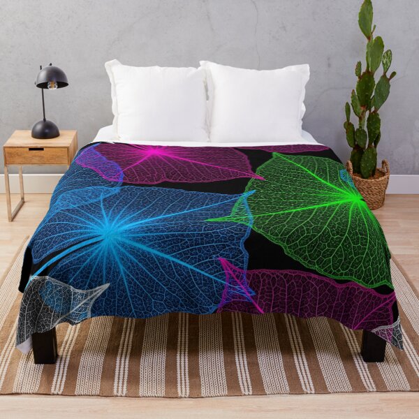 Item preview, Neon Leaf Skeleton Collage designed and sold by Kaleidoscope Print.