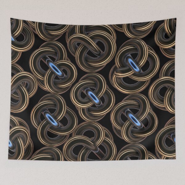 Item preview, Bronze Chain Loop Pattern designed and sold by Kaleidoscope Print.