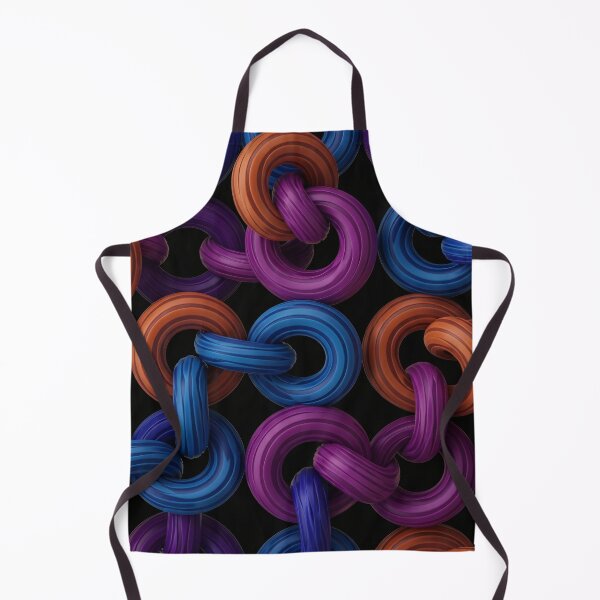 Item preview, Neon Knot Rings Pattern designed and sold by Kaleidoscope Print.