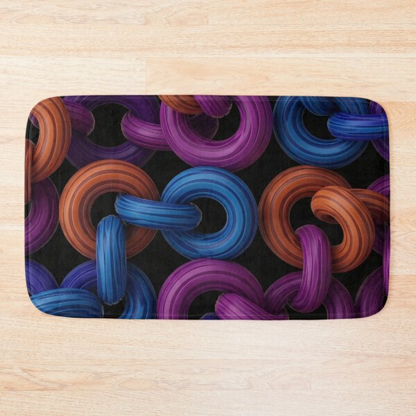 Item preview, Neon Knot Rings Pattern designed and sold by Kaleidoscope Print.