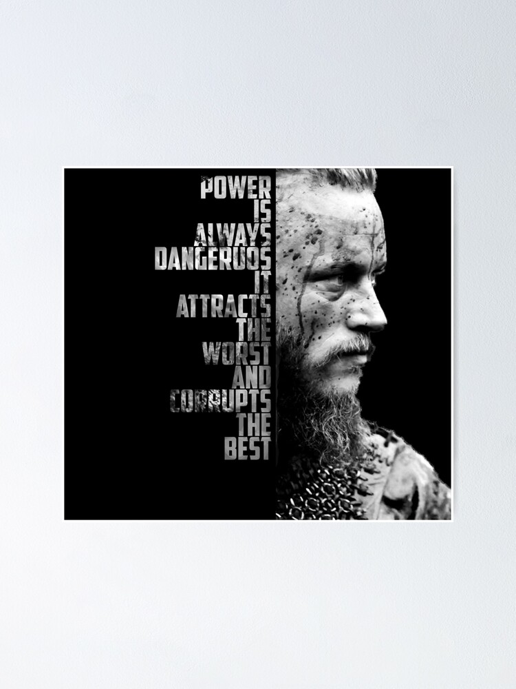 Vikings Ragnar S Quote Poster By Namarrhu Redbubble
