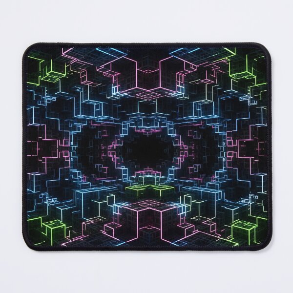 Item preview, Neon Cube Tunnel designed and sold by Kaleidoscope Print.