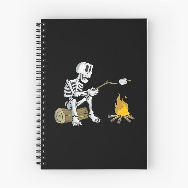 Item preview, Skeleton Toasting Marshmallow Campfire Snack Food Dessert designed and sold by donadonvgran.