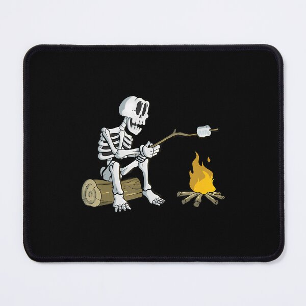 Item preview, Skeleton Toasting Marshmallow Campfire Snack Food Dessert designed and sold by donadonvgran.