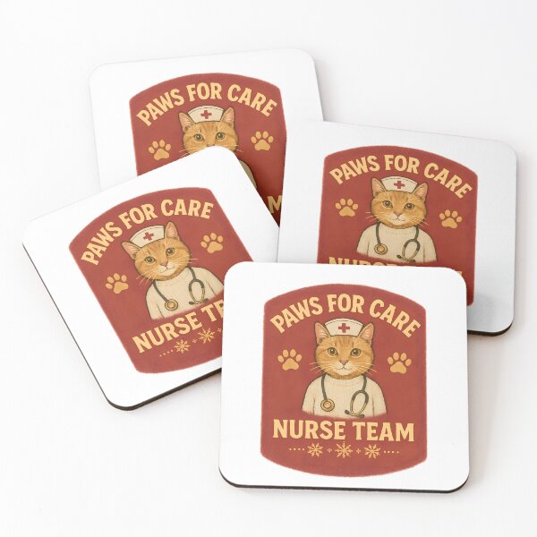 Item preview, Paws for Care Nurse Team – Cute Cat Nurse Christmas Design designed and sold by ClinicalHubs.