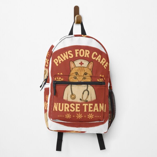 Item preview, Paws for Care Nurse Team – Cute Cat Nurse Christmas Design designed and sold by ClinicalHubs.