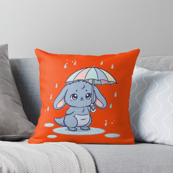 Item preview, Mistyroo – Cozy Kawaii Bunny‑Kangaroo with Umbrella | Gentle Rain Day Fluffaroo Character designed and sold by harmandragon04.
