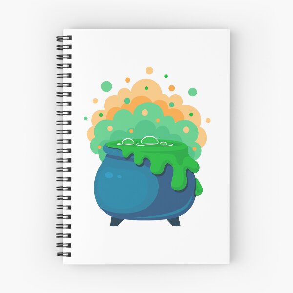 Item preview, Cute Bubbling Witch Cauldron Cartoon Illustration designed and sold by Horrify.