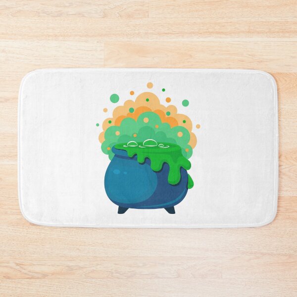 Item preview, Cute Bubbling Witch Cauldron Cartoon Illustration designed and sold by Horrify.