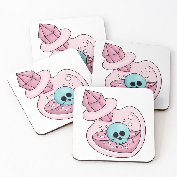Item preview, Cute Poison Potion Bottle with Skull Cartoon Illustration designed and sold by Horrify.