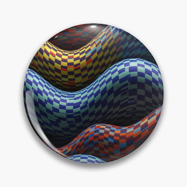 Item preview, Checkered Wave Ridges designed and sold by Kaleidoscope Print.