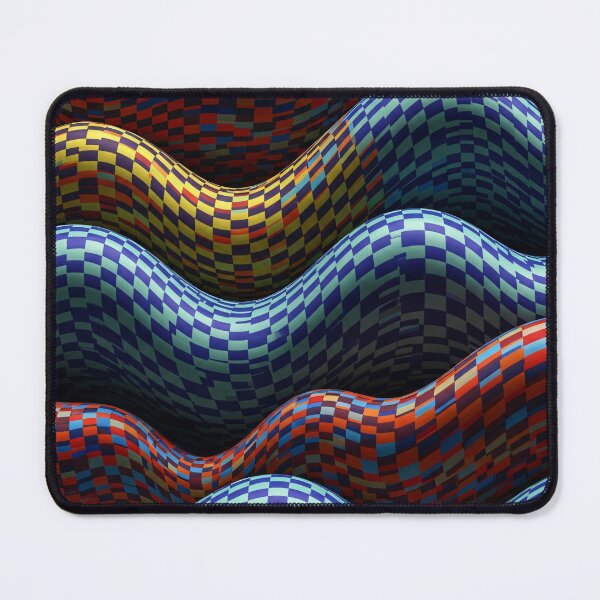 Item preview, Checkered Wave Ridges designed and sold by Kaleidoscope Print.
